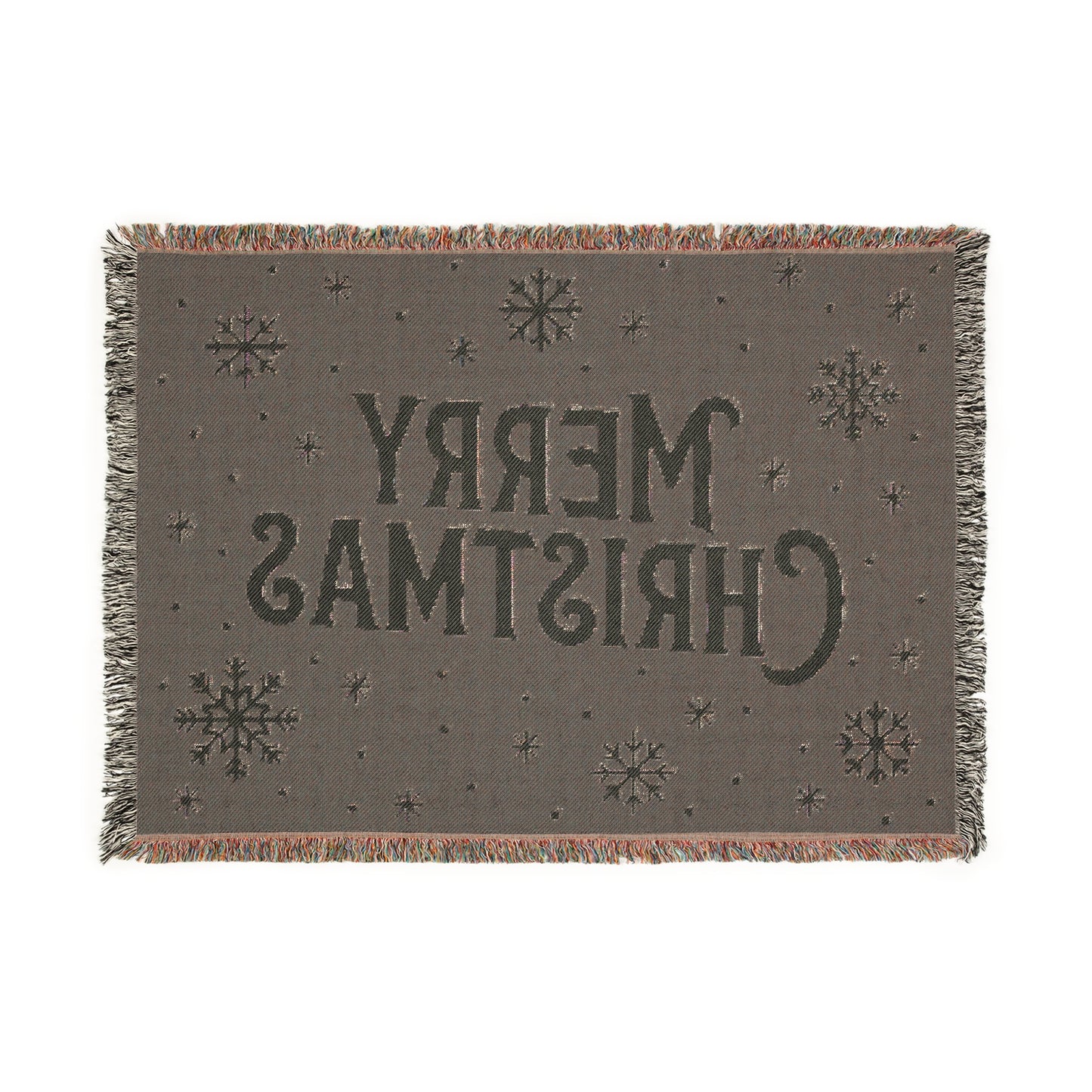 Merry Christmas Woven Blanket