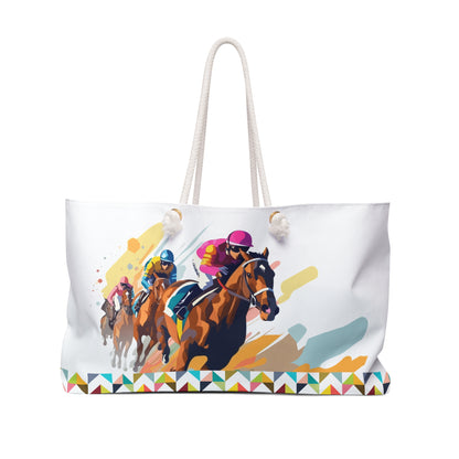Chevron Jockey Tote