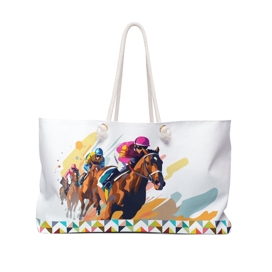 Chevron Jockey Tote
