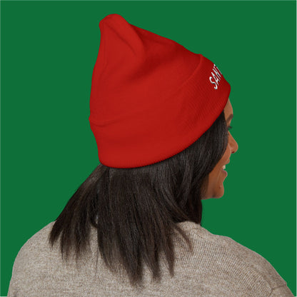 Santa's Fav Embroidered Beanie