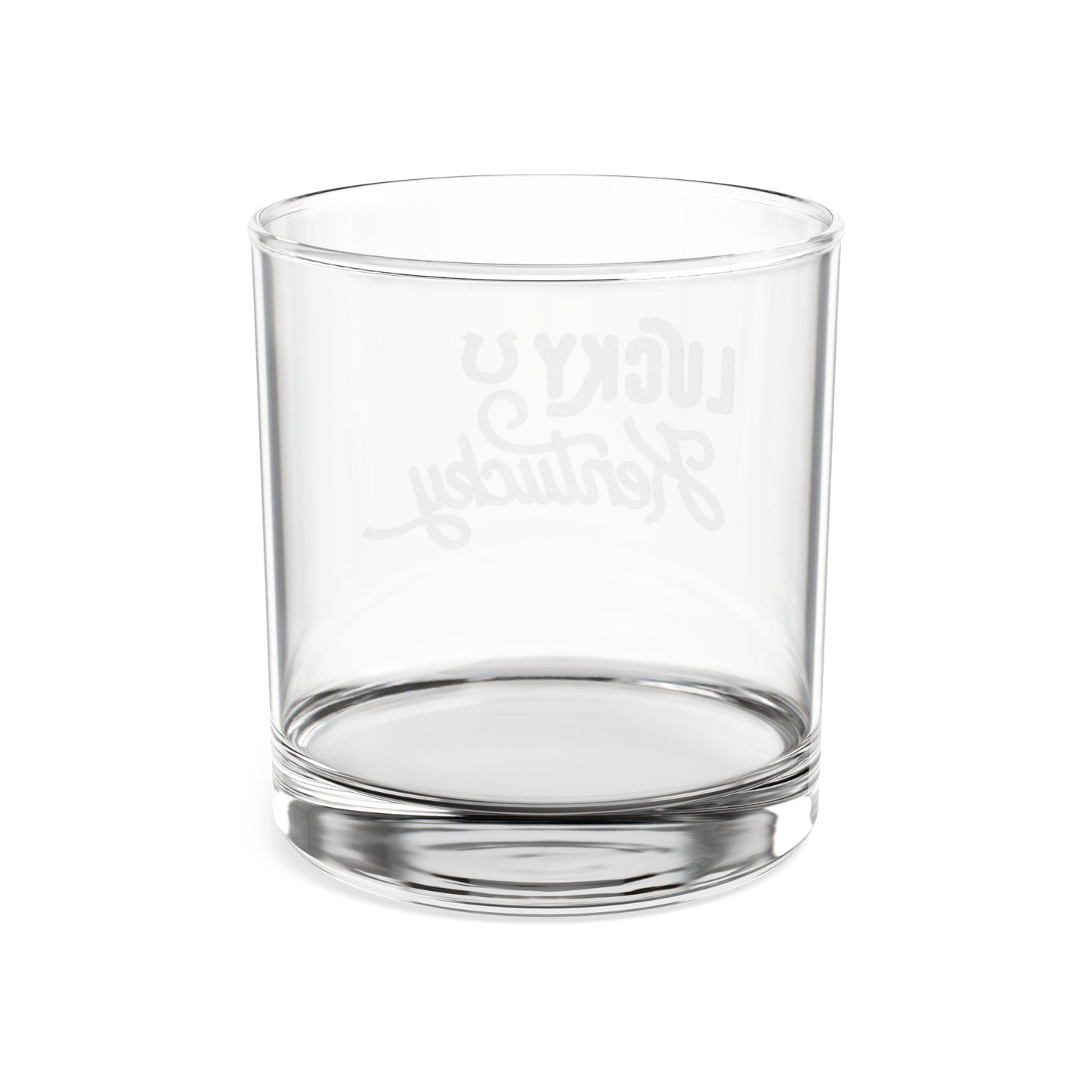 Lucky Kentucky Engraved Whiskey Glass - 10.5 oz