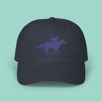 Navy Jockey Baseball Cap