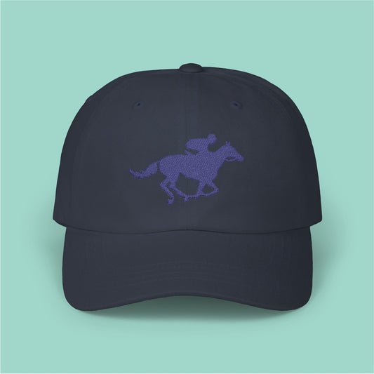 Navy Jockey Baseball Cap