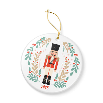 Nutcracker Ceramic Christmas Ornament