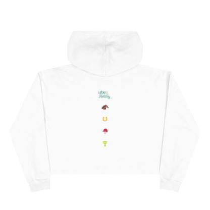 Lucky in Kentucky Cropped Hoodie — St. Patrick’s Day Horse Racing Graphic