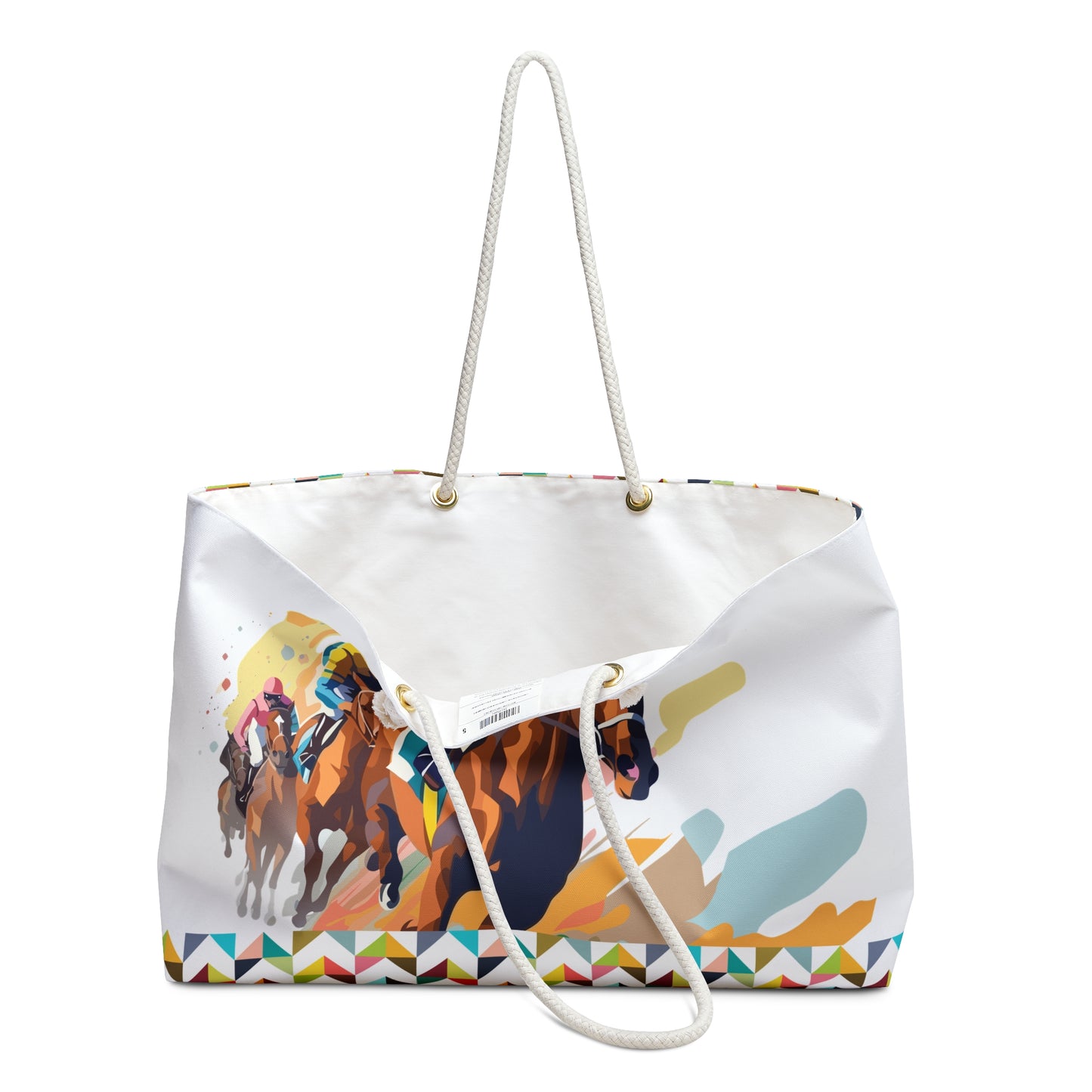 Chevron Jockey Tote