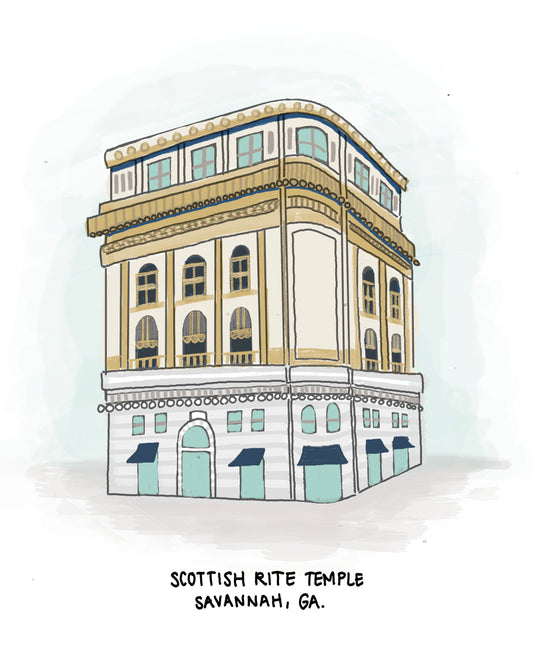 Scottish Rite Temple Print